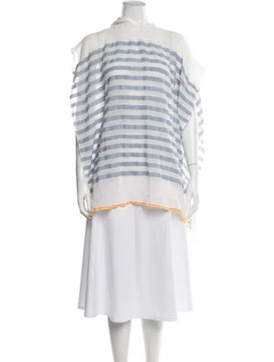 Pre-owned Lemlem Striped Cover-up In Blue