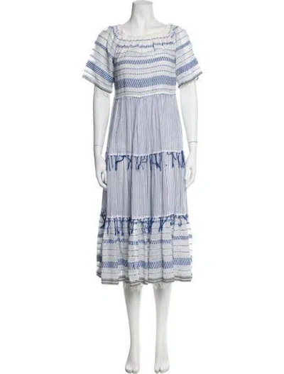 Pre-owned Lemlem Striped Cover-up In Blue