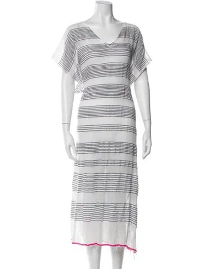 Pre-owned Lemlem Striped Cover-up In Neutrals