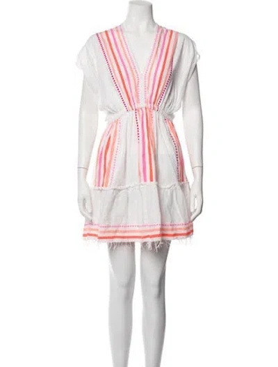 Pre-owned Lemlem Striped Cover-up In White