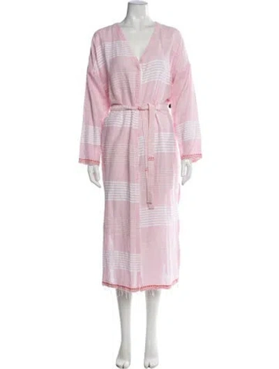 Pre-owned Lemlem Striped Jacket W/ Tags In Pink