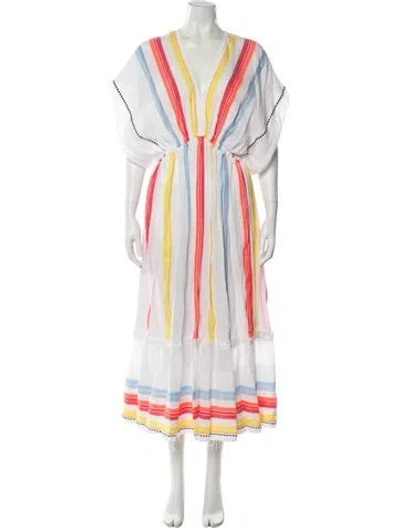 Pre-owned Lemlem Striped Long Dress In Multi