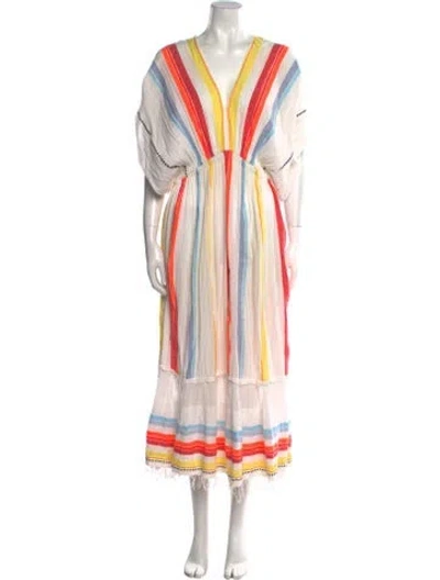 Pre-owned Lemlem Striped Long Dress In Multi