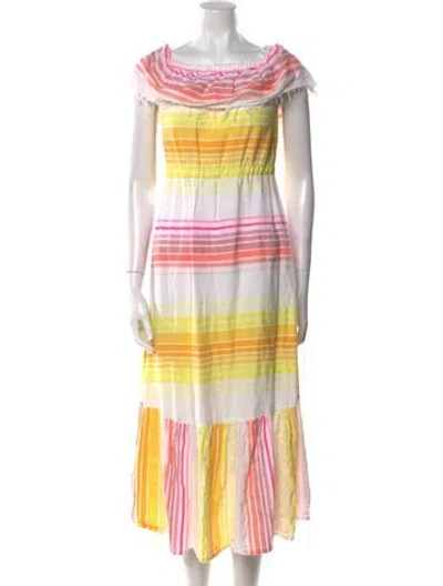 Pre-owned Lemlem Striped Long Dress In Multi
