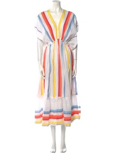 Pre-owned Lemlem Striped Long Dress In Multi