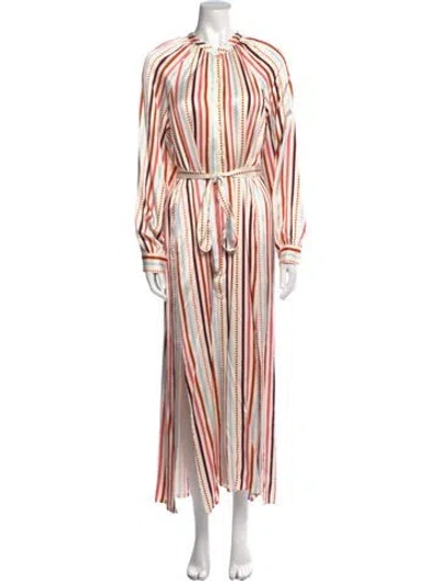 Pre-owned Lemlem Striped Long Dress In Multi