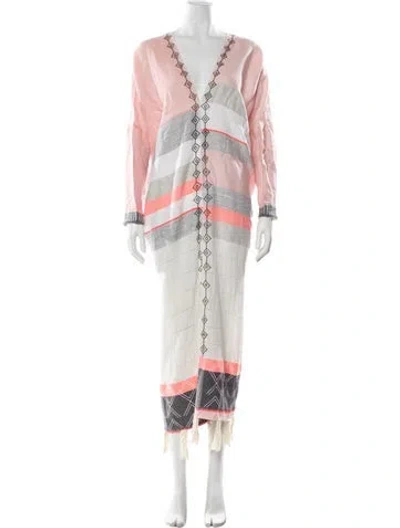 Pre-owned Lemlem Striped Long Dress In Multi