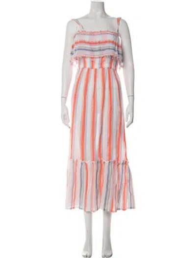 Pre-owned Lemlem Striped Long Dress In Multi