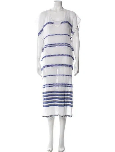 Pre-owned Lemlem Striped Midi Length Dress In Multi