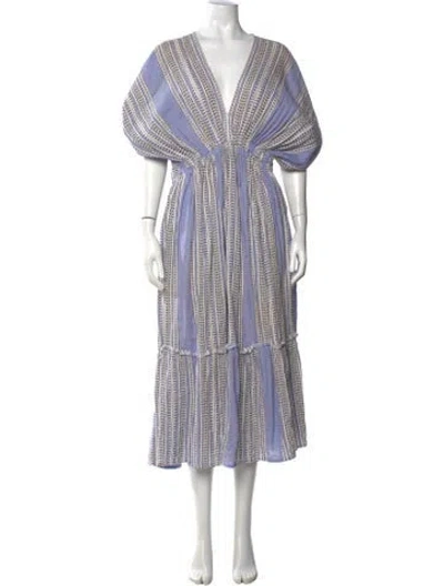 Pre-owned Lemlem Striped Midi Length Dress In Multi