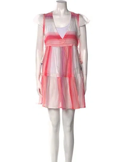 Pre-owned Lemlem Striped Mini Dress
