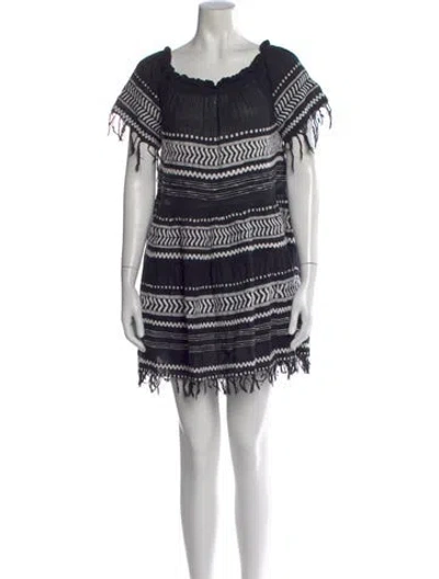 Pre-owned Lemlem Striped Mini Dress In Blue