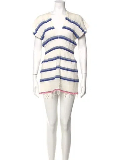 Pre-owned Lemlem Striped Mini Dress In Multi