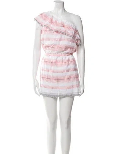 Pre-owned Lemlem Striped Mini Dress In Multi