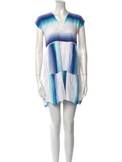 Pre-owned Lemlem Striped Mini Dress In Multi