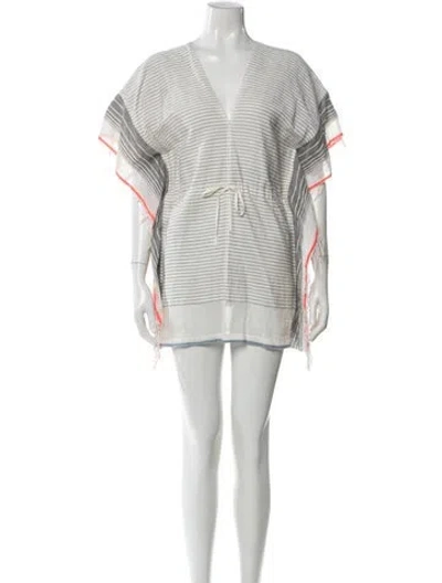 Pre-owned Lemlem Striped Mini Dress In Multi