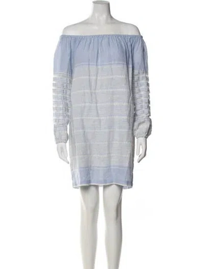 Pre-owned Lemlem Striped Mini Dress In Multi