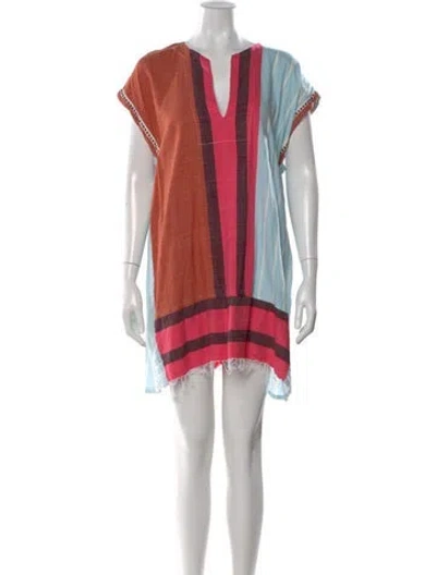 Pre-owned Lemlem Striped Mini Dress In Multi
