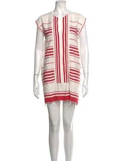 Pre-owned Lemlem Striped Mini Dress In Multicolor
