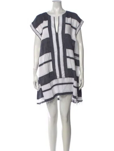 Pre-owned Lemlem Striped Mini Dress In Multicolor