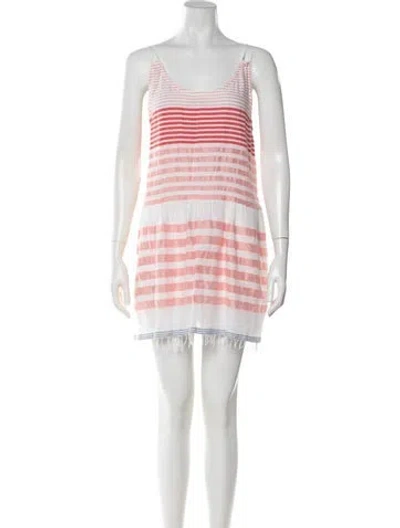 Pre-owned Lemlem Striped Mini Dress In Pink