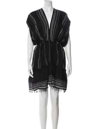 Pre-owned Lemlem Striped Mini Dress W/ Tags In Blue