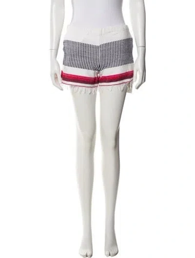 Pre-owned Lemlem Striped Mini Shorts In Blue