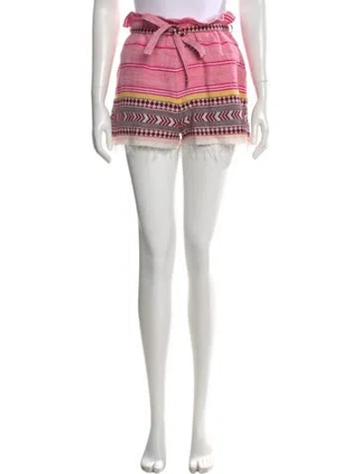 Pre-owned Lemlem Striped Mini Shorts In Multi