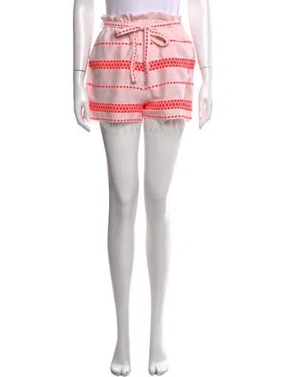 Pre-owned Lemlem Striped Mini Shorts In Pink