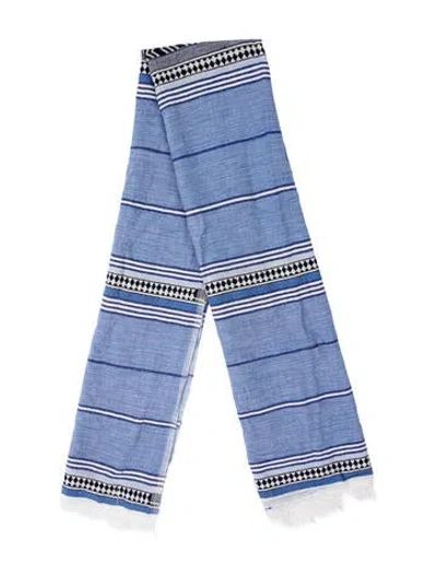 Pre-owned Lemlem Striped Scarf In Blue