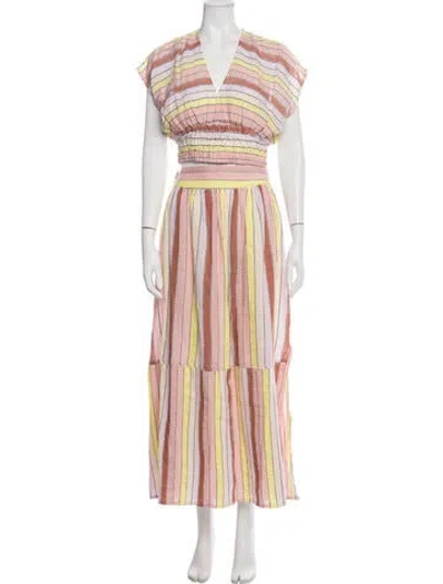Pre-owned Lemlem Striped Skirt Set In Pink
