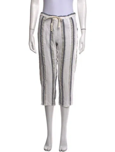 Pre-owned Lemlem Striped Straight Leg Pants In Multicolor