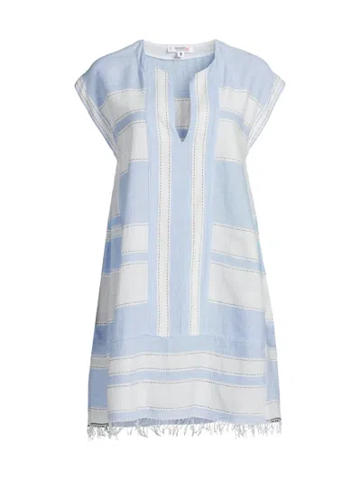 Lemlem Women's Elina Jacquard Caftan In Blue