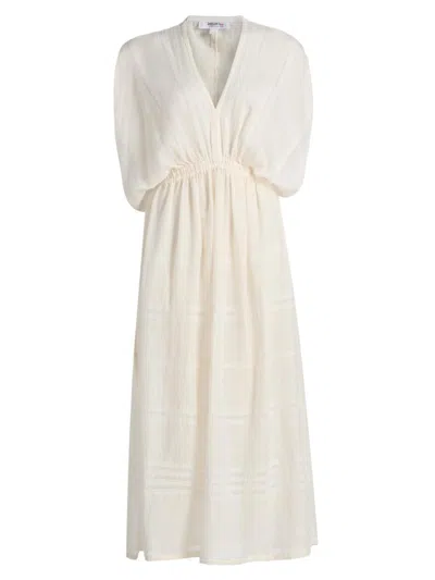 Lemlem Women's Leila Striped Cotton Midi-dress In White