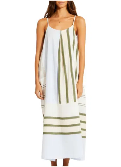Lemlem Women's Nia Dress In Entoto Sage In White