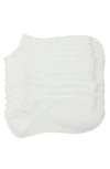Lemon 6-pack Rib Low Cut Socks In White