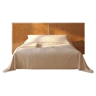Pre-owned Lemon Aquarama Headboard In Birds Eye Maple 107" W X 51.6" H In Brown