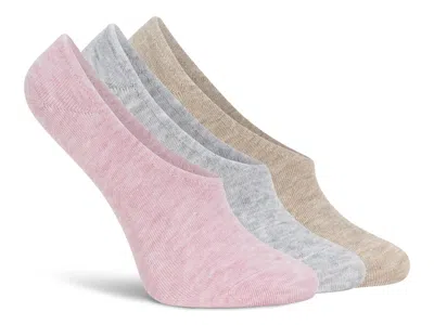 Lemon Cashmere Blend No Show Liners 3 Pack In Multi