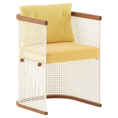 Pre-owned Lemon Conservatory Outdoor Chair In Stainless Steel Powder Coated White With Cushions