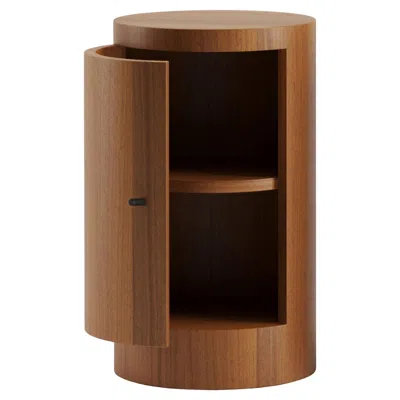 Pre-owned Lemon Constant Night Stand Single Left Unit In Iroko Wood By  In Brown