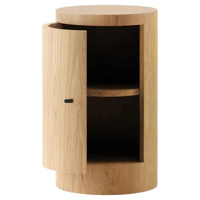 Pre-owned Lemon Constant Night Stand Single Left Unit In Oak Wood By  In Brown