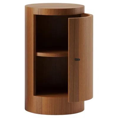 Pre-owned Lemon Constant Night Stand Single Right Unit In Iroko Wood By  In Brown