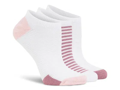 Lemon Cushioned No Show Socks 3 Pack In White