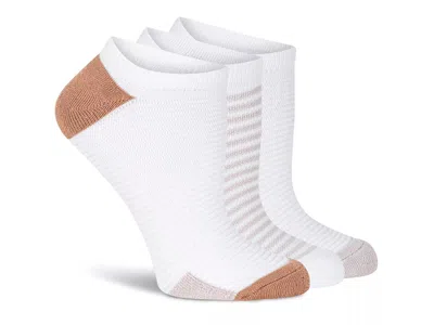 Lemon Cushioned No Show Socks 3 Pack In White