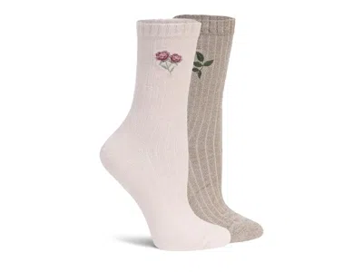 Lemon Embroidered Crew Socks 2 Pack