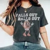 Lemon Falls Out Balls Out Tee In Vintage Black In Grey