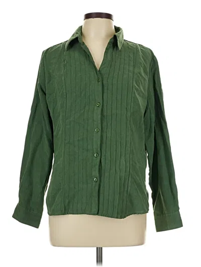 Pre-owned Lemon Grass 3/4 Sleeve Blouse In Green