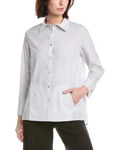 Lemon Grass Button Down Shirt In Gray