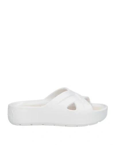 Lemon Jelly Woman Sandals White Size 7 Rubber