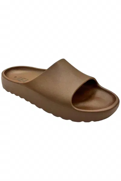 Lemon Jelly Women's Azalea Sport Slide Sandals In Bronze Metal In Brown